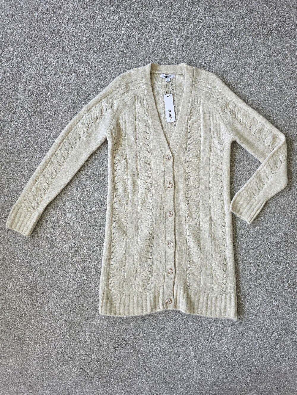 NWT BB Dakota Cable-Knit Long Cardigan